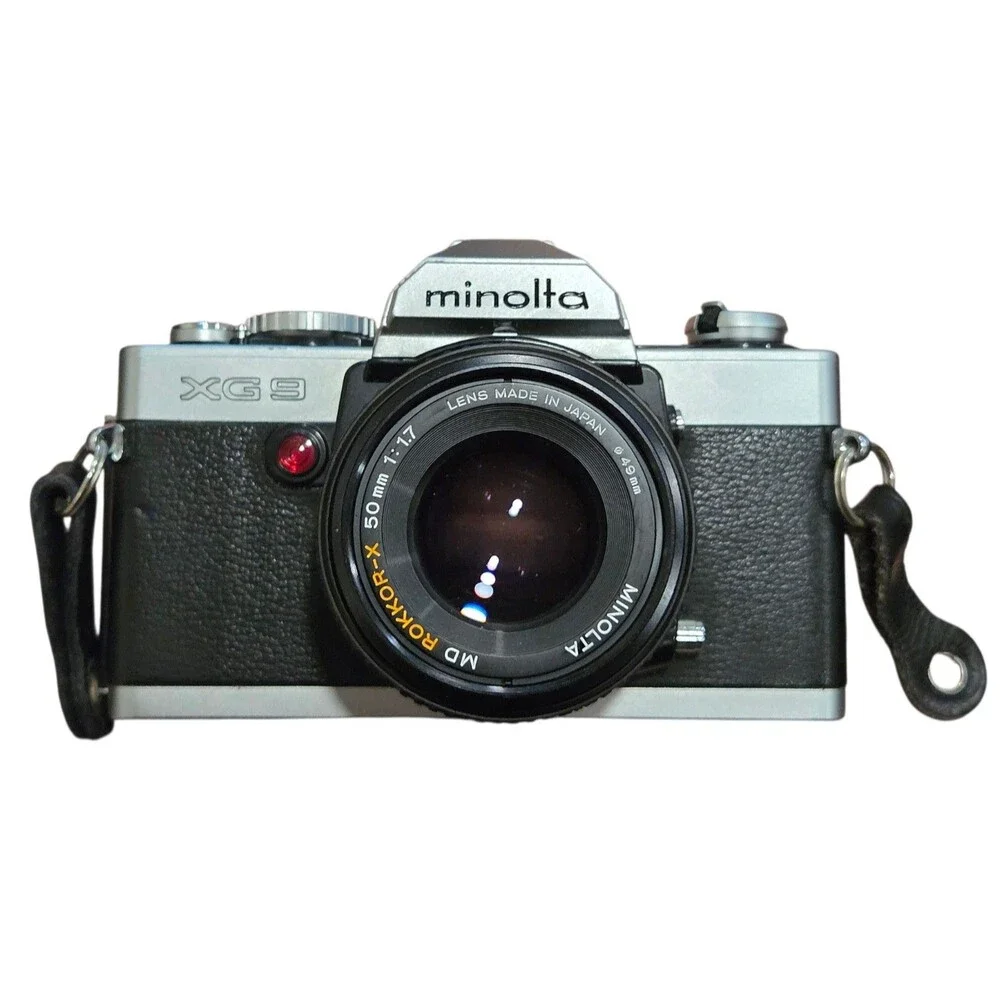 Minolta XG9 Film Camera w/Rokkor-X 50mm f/1:1.7 Lens - Great Condition!